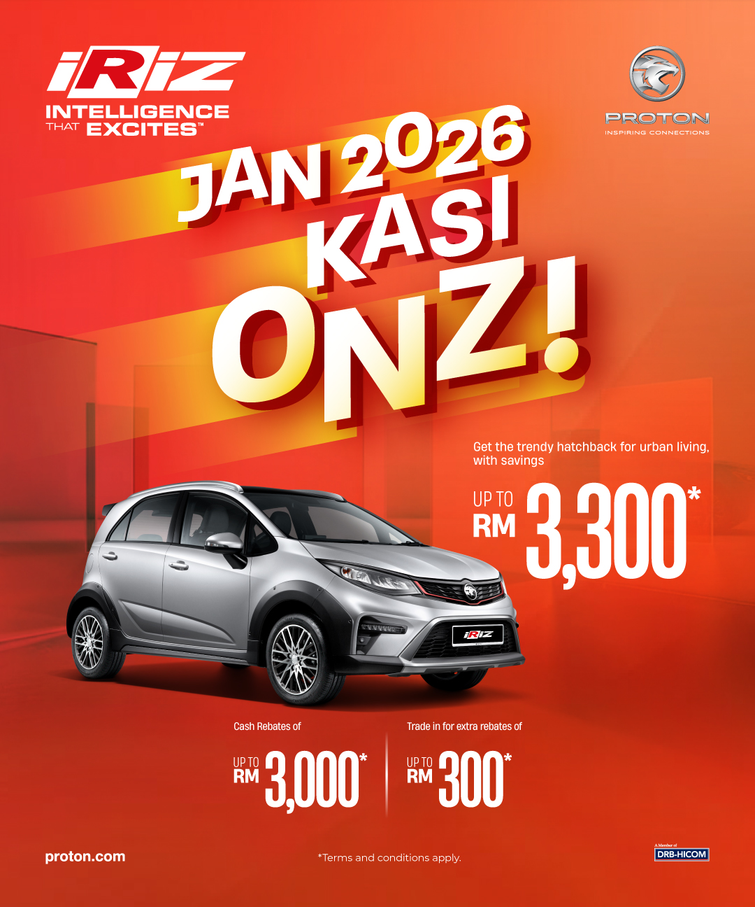Promosi Proton Iriz Jan 2026 - Proton Anggun Rawang
