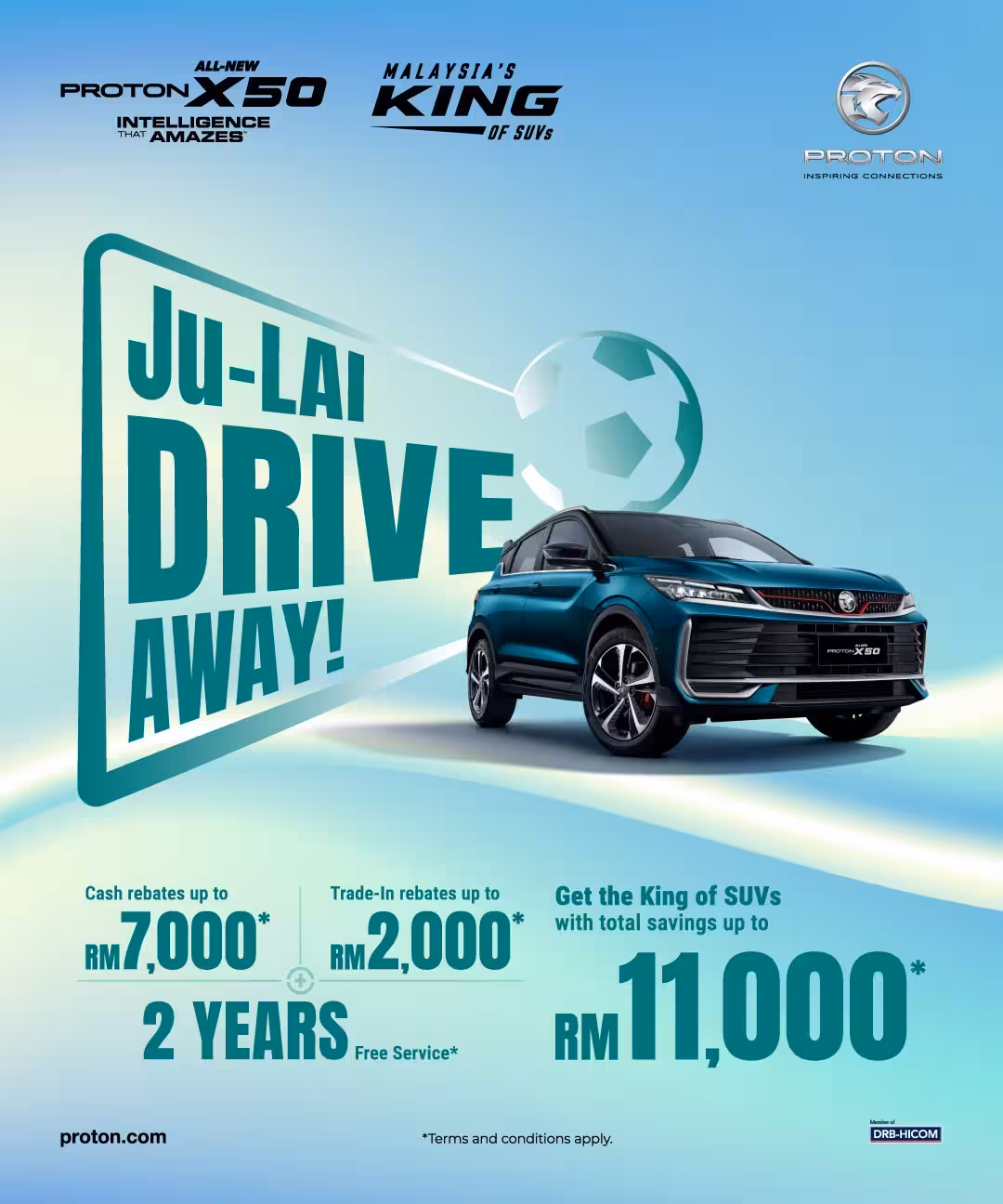 Promosi Proton X50 Julai 2026