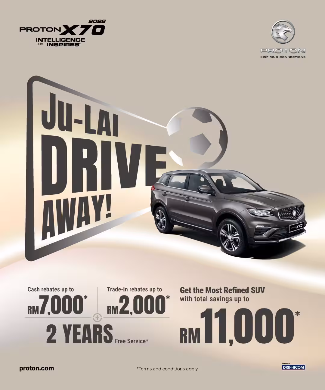 Promosi Proton X70 Julai 2026